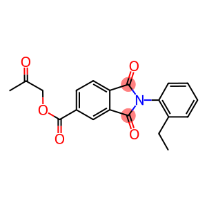 2-oxopropyl 2-(2-ethylphenyl)-1,3-dioxo-5-isoindolinecarboxylate