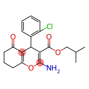 isobutyl 2-amino-4-(2-chlorophenyl)-5-oxo-5,6,7,8-tetrahydro-4H-chromene-3-carboxylate