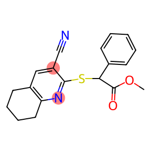 methyl [(3-cyano-5,6,7,8-tetrahydro-2-quinolinyl)sulfanyl](phenyl)acetate