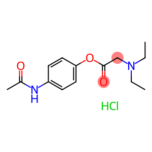4-acetamidophenyl N,N-diethylaminoacetate monohydrochloride