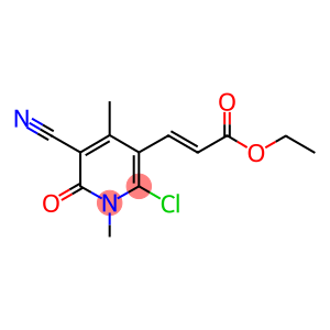 ethyl 3-(2-chloro-5-cyano-1,4-dimethyl-6-oxo-1,6-dihydro-3-pyridinyl)acrylate