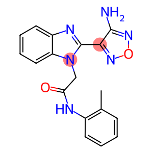 2-[2-(4-amino-1,2,5-oxadiazol-3-yl)-1H-benzimidazol-1-yl]-N-(2-methylphenyl)acetamide