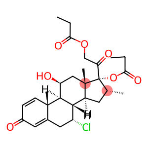 (7alpha,11beta,16alpha)-7-chloro-11-hydroxy-16-methyl-3,20-dioxopregna-1,4-diene-17,21-diyl dipropanoate