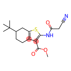 methyl 6-tert-butyl-2-[(cyanoacetyl)amino]-4,5,6,7-tetrahydro-1-benzothiophene-3-carboxylate