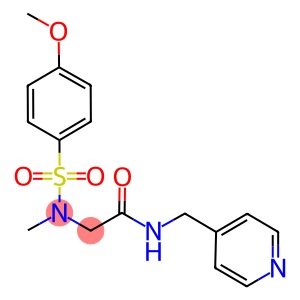 2-[[(4-methoxyphenyl)sulfonyl](methyl)amino]-N-(4-pyridinylmethyl)acetamide