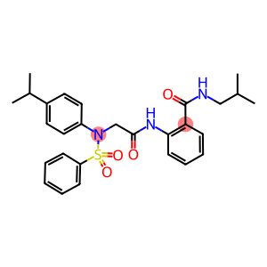 N-isobutyl-2-({[4-isopropyl(phenylsulfonyl)anilino]acetyl}amino)benzamide