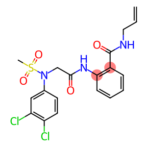 N-allyl-2-({[3,4-dichloro(methylsulfonyl)anilino]acetyl}amino)benzamide
