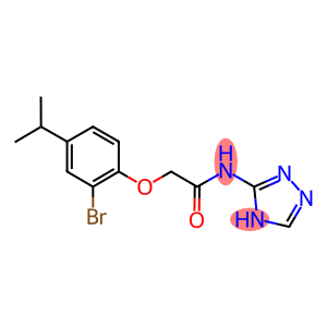 2-(2-bromo-4-isopropylphenoxy)-N-(4H-1,2,4-triazol-3-yl)acetamide