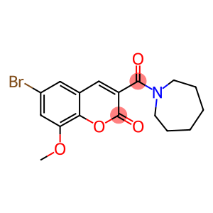 3-(azepan-1-ylcarbonyl)-6-bromo-8-methoxy-2H-chromen-2-one