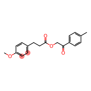 Benzenepropanoic acid, 4-methoxy-, 2-(4-methylphenyl)-2-oxoethyl ester