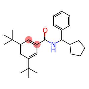 3,5-ditert-butyl-N-[cyclopentyl(phenyl)methyl]benzamide