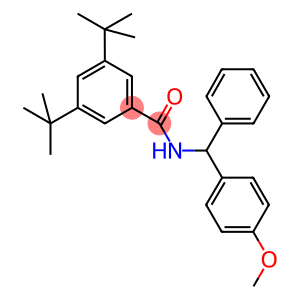 3,5-ditert-butyl-N-[(4-methoxyphenyl)(phenyl)methyl]benzamide