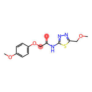 N-[5-(methoxymethyl)-1,3,4-thiadiazol-2-yl]-2-(4-methoxyphenoxy)acetamide