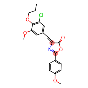 4-(3-chloro-5-methoxy-4-propoxybenzylidene)-2-(4-methoxyphenyl)-1,3-oxazol-5(4H)-one