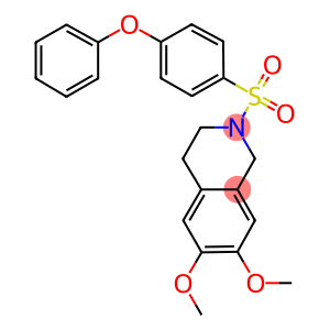 6,7-dimethoxy-2-[(4-phenoxyphenyl)sulfonyl]-1,2,3,4-tetrahydroisoquinoline