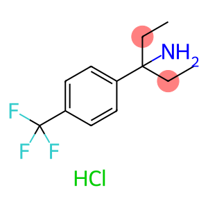 3-[4-(trifluoromethyl)phenyl]pentan-3-amine hydrochloride
