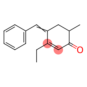 2-Cyclohexen-1-one,3-ethyl-6-methyl-4-(phenylmethylene)-(9CI)