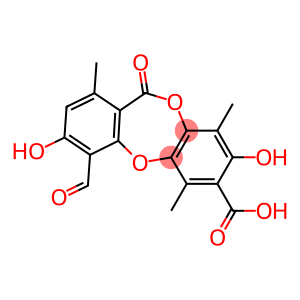 11H-Dibenzo[b,e][1,4]dioxepin-7-carboxylicacid, 4-formyl-3,8-dihydroxy-1,6,9-trimethyl-11-oxo-