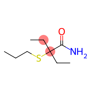 2-Ethyl-2-(propylthio)butyramide