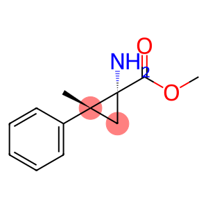 Cyclopropanecarboxylic acid, 1-amino-2-methyl-2-phenyl-, methyl ester, (1R,2R)-rel- (9CI)