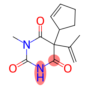 2,4,6(1H,3H,5H)-Pyrimidinetrione, 5-(2-cyclopenten-1-yl)-1-methyl-5-(1-methylethenyl)-