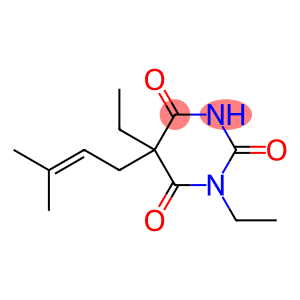 1,5-Diethyl-5-(3-methyl-2-butenyl)barbituric acid