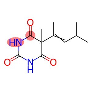2,4,6(1H,3H,5H)-Pyrimidinetrione, 5-(1,3-dimethyl-1-buten-1-yl)-5-methyl-
