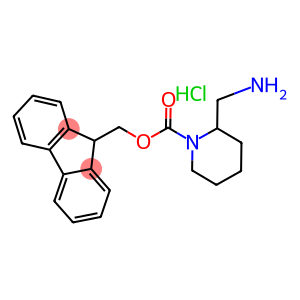 9H-fluoren-9-ylmethyl 2-(aminomethyl)piperidine-1-carboxylate hydrochloride
