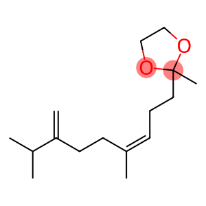 1,3-Dioxolane, 2-(4,8-dimethyl-7-methylene-3-nonenyl)-2-methyl-, (Z)- (9CI)