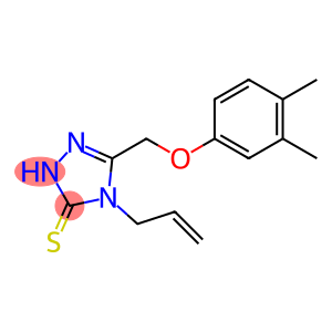 4-烯丙基-5-((3,4-二甲基苯氧基)甲基)-4H-1,2,4-三唑-3-硫醇