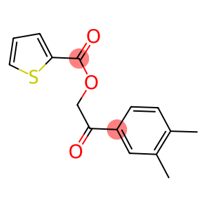 2-(3,4-dimethylphenyl)-2-oxoethyl 2-thiophenecarboxylate