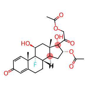 (11beta,16alpha)-9-fluoro-11,17-dihydroxy-3,20-dioxopregna-1,4-diene-16,21-diyl diacetate