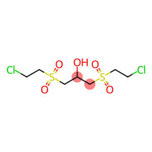 2-propanol, 1,3-bis[(2-chloroethyl)sulfonyl]-