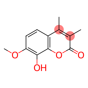2H-1-Benzopyran-2-one, 8-hydroxy-7-methoxy-3,4-dimethyl- (9CI)