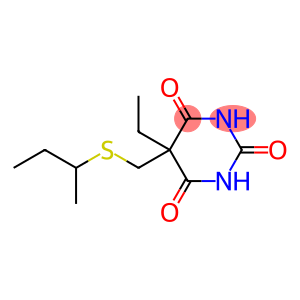 5-(sec-Butylthiomethyl)-5-ethyl-2-sodiooxy-4,6(1H,5H)-pyrimidinedione