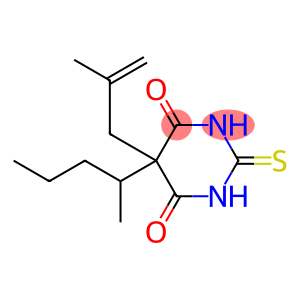 2,3-Dihydro-5-(2-methyl-2-propenyl)-5-(1-methylbutyl)-2-thioxo-4,6(1H,5H)-pyrimidinedione