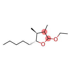 Furan, 2-ethoxytetrahydro-3,4-dimethyl-5-pentyl-, (4R,5S)-rel- (9CI)