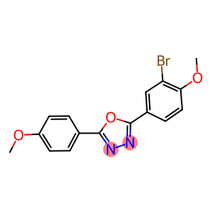 2-bromo-4-[5-(4-methoxyphenyl)-1,3,4-oxadiazol-2-yl]phenyl methyl ether