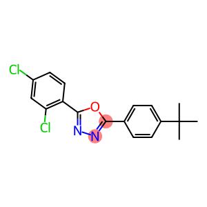 2-[4-(tert-butyl)phenyl]-5-(2,4-dichlorophenyl)-1,3,4-oxadiazole