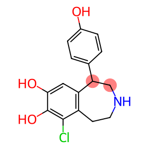 6-chloro-1-(4-hydroxyphenyl)-2,3,4,5-tetrahydro-1H-3-benzazepine-7,8-diol hydrochloride