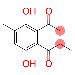 Naphthazarin, 2,3-dihydro-2,6-dimethyl- (5CI)