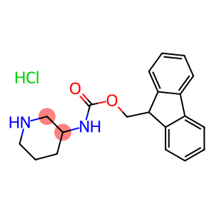 Carbamic acid, 3-piperidinyl-, 9H-fluoren-9-ylmethyl ester, monohydrochloride (9CI)