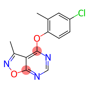 4-(4-CHLORO-2-METHYLPHENOXY)-3-METHYLISOXAZOLO[5,4-D]PYRIMIDINE