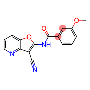 N-(3-CYANOFURO[3,2-B]PYRIDIN-2-YL)-3-METHOXYBENZENECARBOXAMIDE