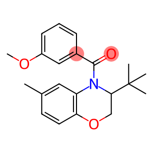 [3-(TERT-BUTYL)-6-METHYL-2,3-DIHYDRO-4H-1,4-BENZOXAZIN-4-YL](3-METHOXYPHENYL)METHANONE