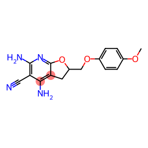 4,6-DIAMINO-2-[(4-METHOXYPHENOXY)METHYL]-2,3-DIHYDROFURO[2,3-B]PYRIDINE-5-CARBONITRILE