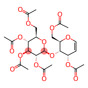 3,6-di-O-acetyl-1,5-anhydro-2-deoxy-4-O-(2,3,4,6-tetra-O-acetyl-beta-D-glucopyranosyl)-D-arabino-hex-1-enitol