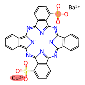 [29H,31H-Phthalocyanine-C,C-disulfonato(4-)-N29,N30,N31,N32]cuprate(2-) barium
