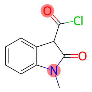1H-Indole-3-carbonyl chloride, 2,3-dihydro-1-methyl-2-oxo- (9CI)