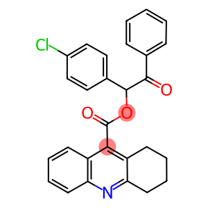 1-(4-chlorophenyl)-2-oxo-2-phenylethyl 1,2,3,4-tetrahydro-9-acridinecarboxylate